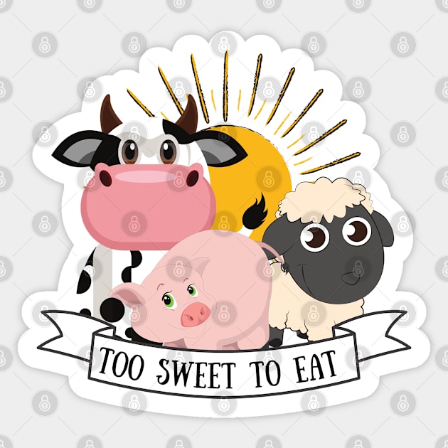 Too Sweet to Eat Sticker by Unique Treats Designs